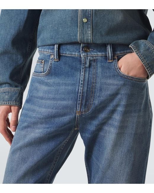 Jeans Rectos Versace de hombre de color Blue
