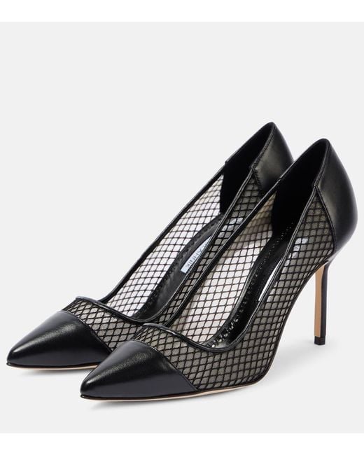 Pumps Capcour 90 di Manolo Blahnik in Black