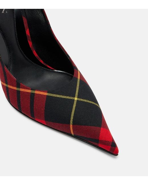 McQueen Red Skull Macqueen Tartan Pumps