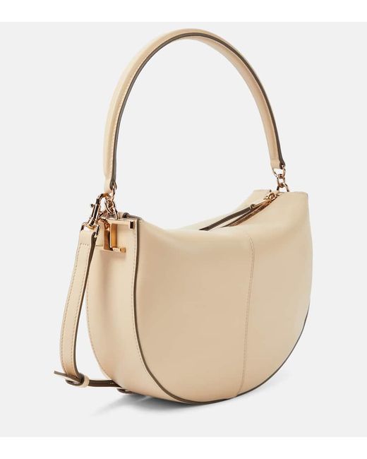 Tod's Natural T Case Small Leather Shoulder Bag