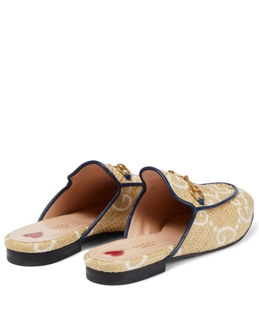 Gucci princetown raffia 2025