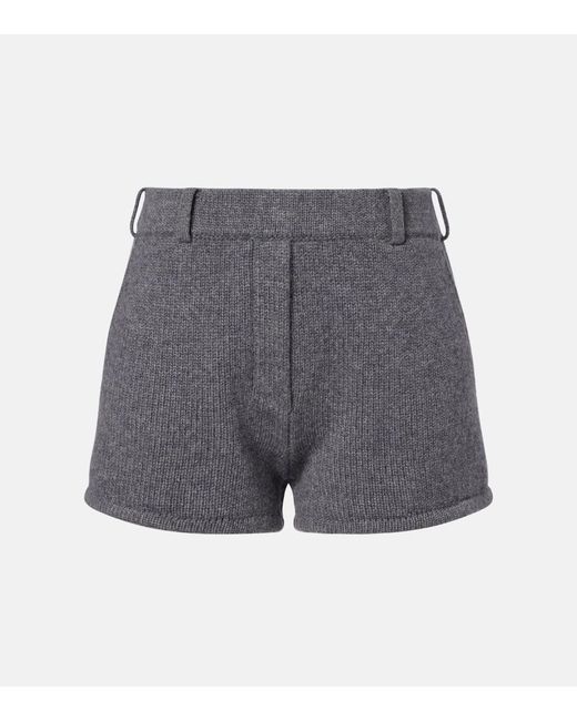 Lisa Yang Gray Annora Cashmere Shorts
