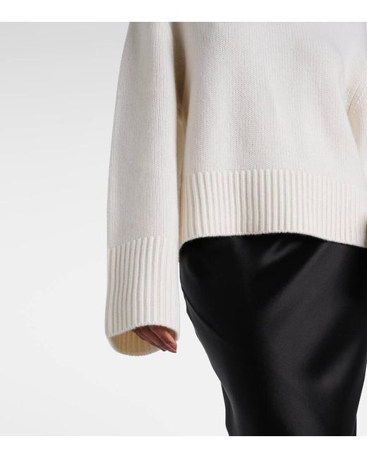 Lisa Yang White Sony Cashmere Sweater