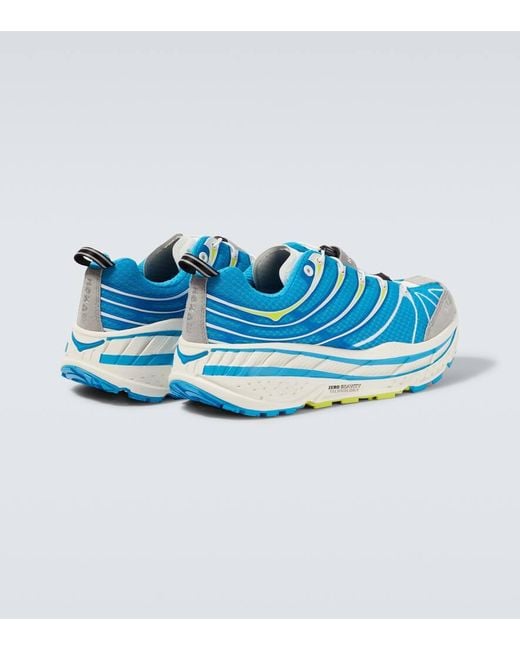 Hoka One One Blue Stinson Evo Og Mesh Running Shoes for men