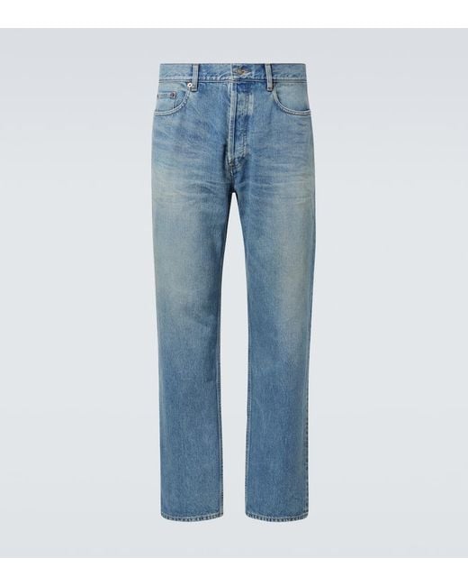 Saint Laurent Blue Mick Straight Jeans for men