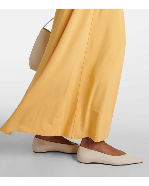 Totême  Yellow Jersey Maxi Dress