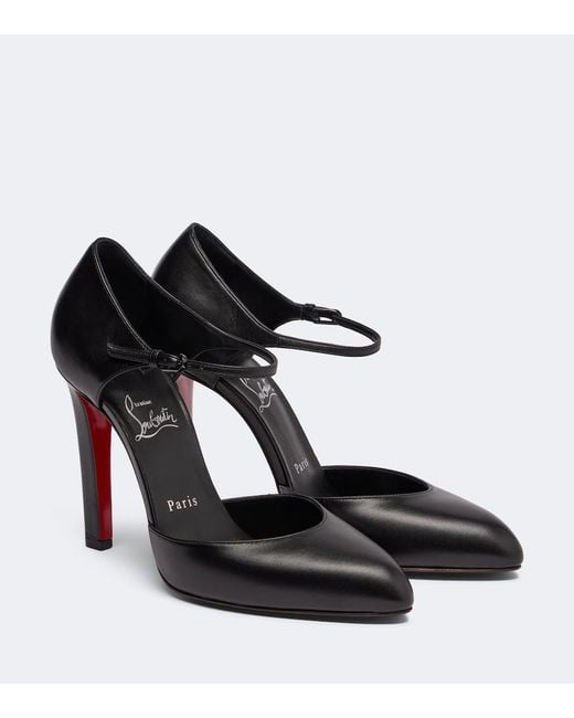 Christian Louboutin Black Fanny Leather Pumps