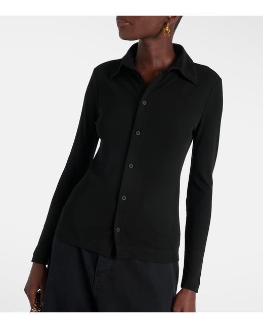 Balenciaga Black Hemd aus Jersey
