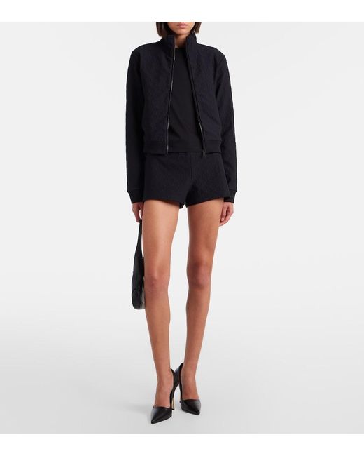 Gucci Blue Gg Jacquard Jersey Track Jacket