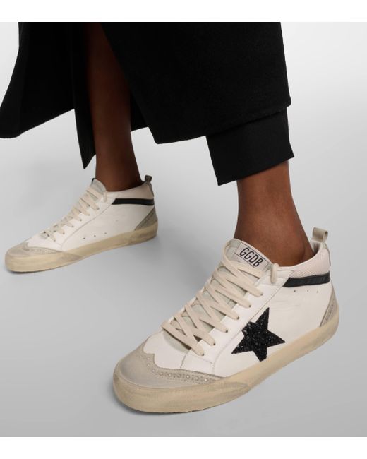 Golden Goose Deluxe Brand Natural Mid Star Leather Sneakers