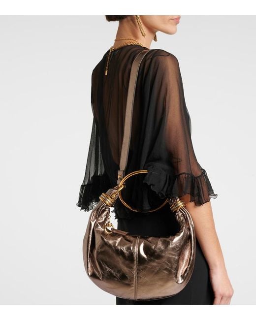 Chloé Pink Bracelet Small Leather Shoulder Bag