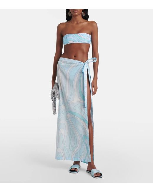 Emilio Pucci White Pantoletten Marmo