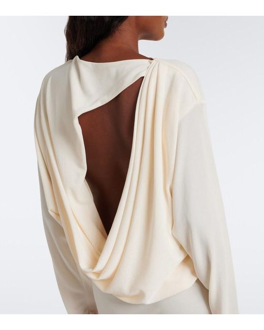 Jacquemus White Mistral Jersey Minidress