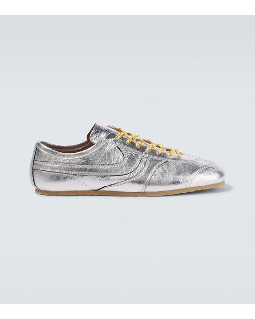 Dries Van Noten Metallic Leather Sneakers for men