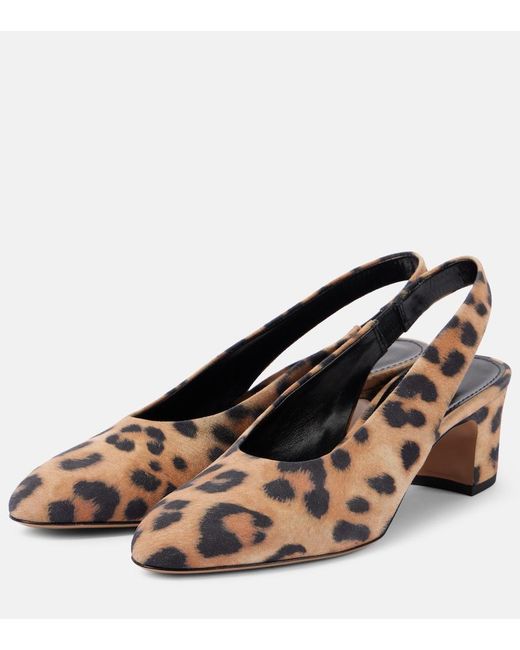 Paris Texas Brown Lavinia 50 Leopard-Print Suede Pumps