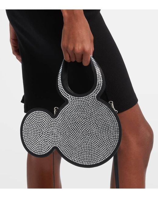 Coperni Black Mickey Mini Embellished Tote Bag