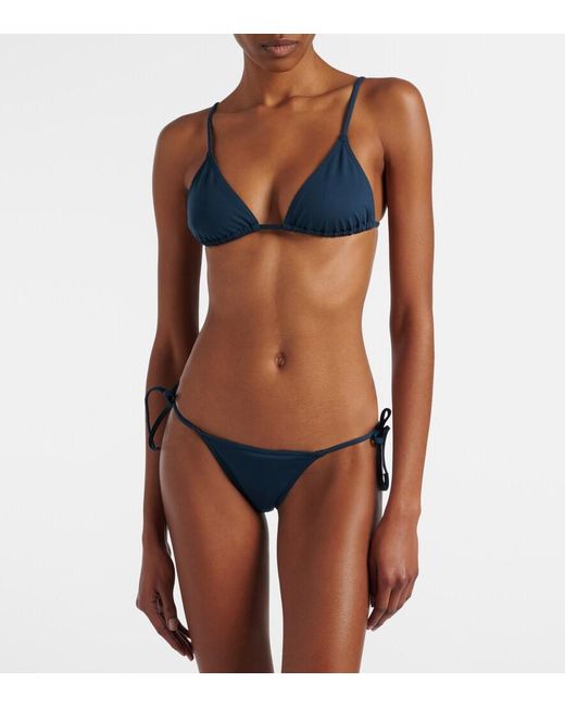 Top De Bikini Triangular Mouna Eres de color Blue
