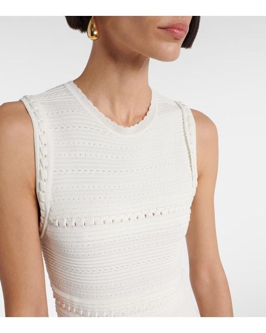 Ulla Johnson White Mireille Knitted Maxi Dress