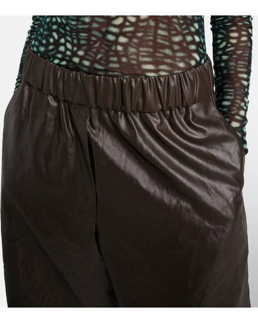 Dries Van Noten Gray Satin Bermuda Shorts