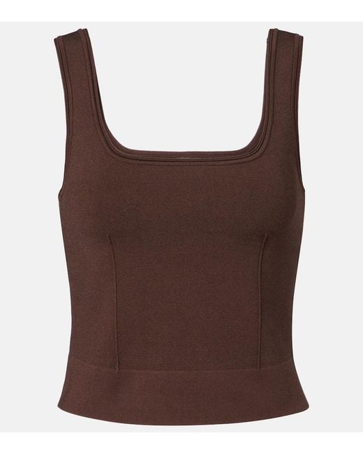 Jonathan Simkhai Brown Ramaina Tank Top