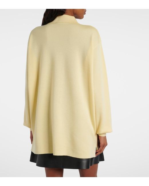 Loewe Natural Double L Cashmere And Silk-Blend Polo Sweater