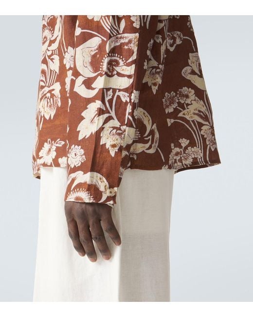 Camicia di Commas in Brown da Uomo