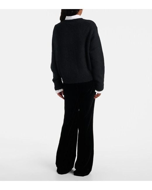 Polo Ralph Lauren Black Wool-Blend Ralph And Ricky Bear Sweater