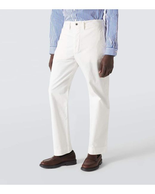 Jeans regular a vita media di RRL in White da Uomo