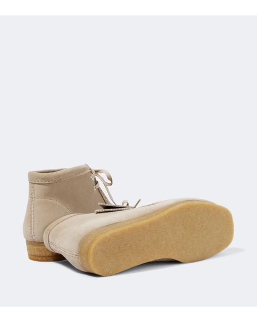 Clarks Natural X Undercover Wallabee Suede Boots for men