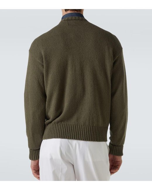 Dunhill Pullover Aus Baumwolle in Green für Herren