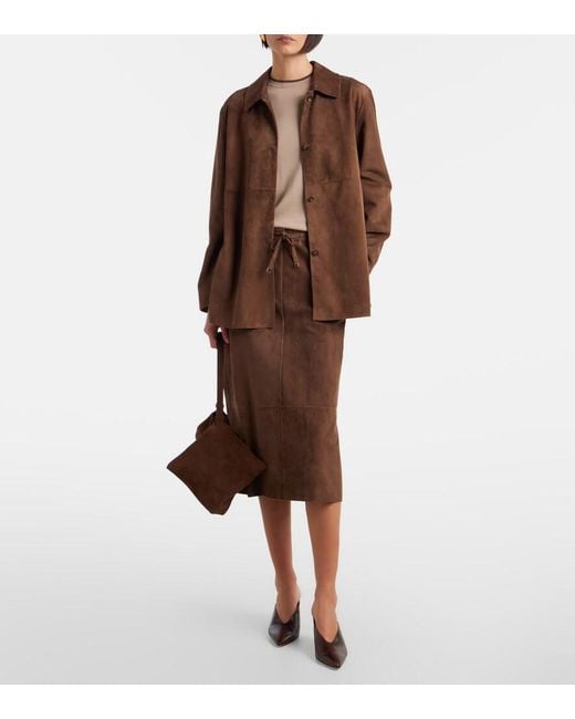 Max Mara Brown Suede Jacket