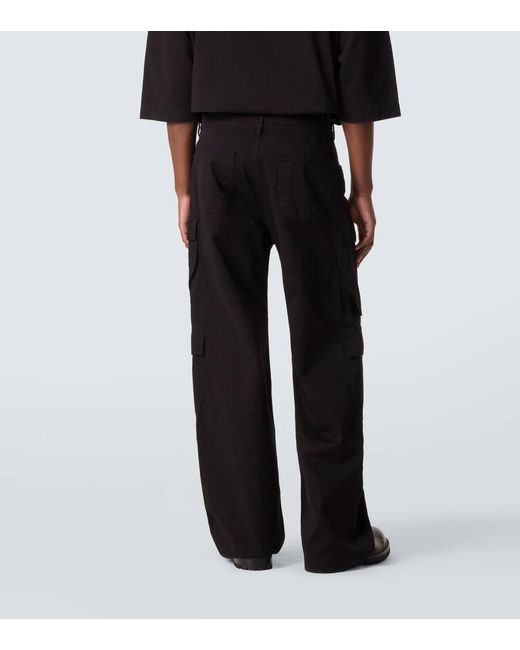 Jeans Cargo Drkshdw De Tiro Bajo Rick Owens de hombre de color Black