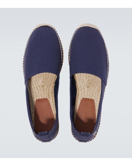 Ralph Lauren Blue Canvas Espadrilles for men