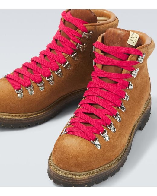 Visvim Brown Whymper Suede Ankle Boots for men