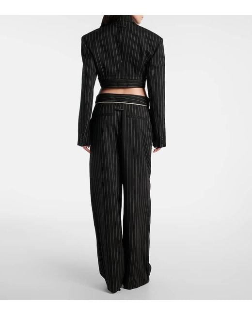 Pantaloni A Gamba Larga di Jean Paul Gaultier in Black