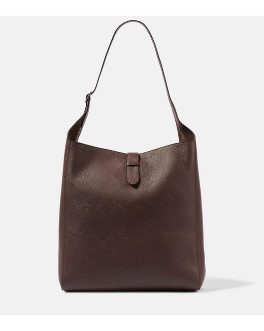 The Row Brown Blake Leather Shoulder Bag