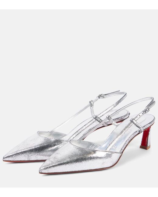 Pumps Slingback Condoroline 55 di Christian Louboutin in White