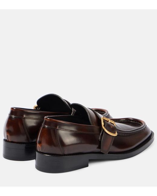 Dries Van Noten Brown Leather Loafers