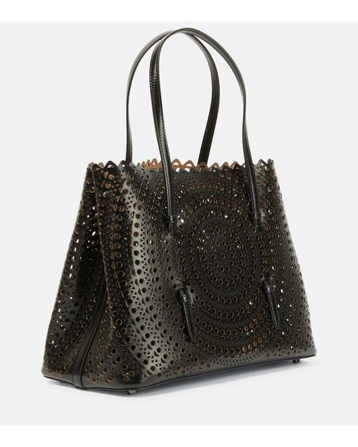 Alaïa Black Alaia Le Mina 32 New Vienne Leather Tote Bag