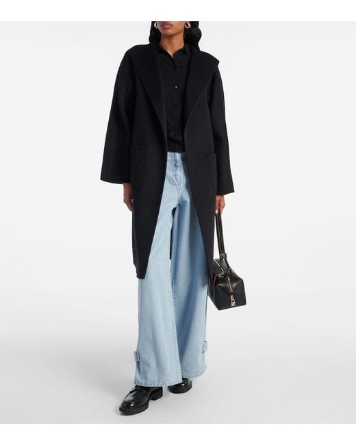 Max Mara Blue Pugnale High-Rise Wide-Leg Jeans