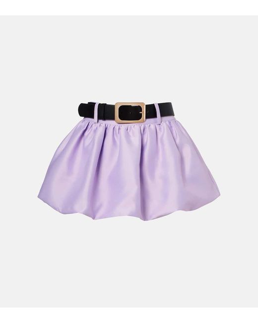 Self-Portrait Purple Skort Aus Taft