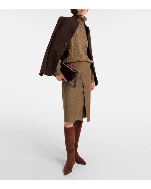 Gianvito Rossi Brown 45 Suede Knee-High Boots