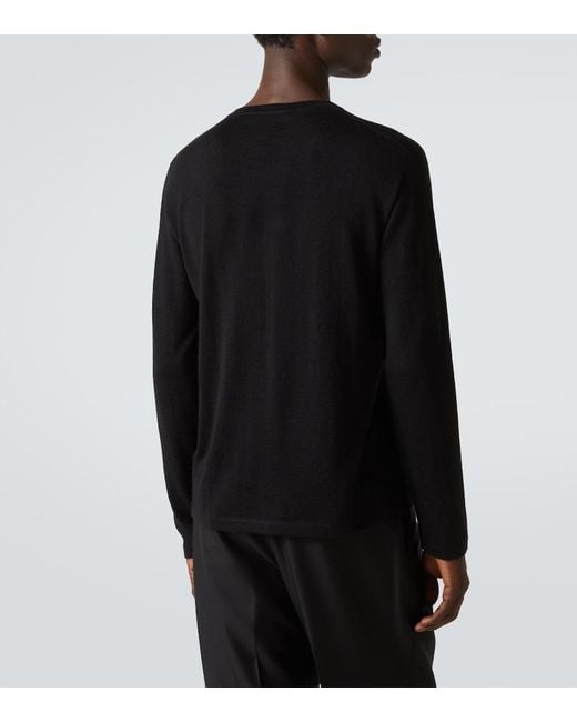 Saman Amel Black Petrus Cashmere And Silk Sweater for men