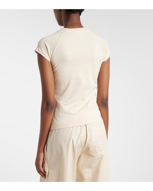 Loewe Natural Paula's Ibiza Anagram Cotton T-Shirt