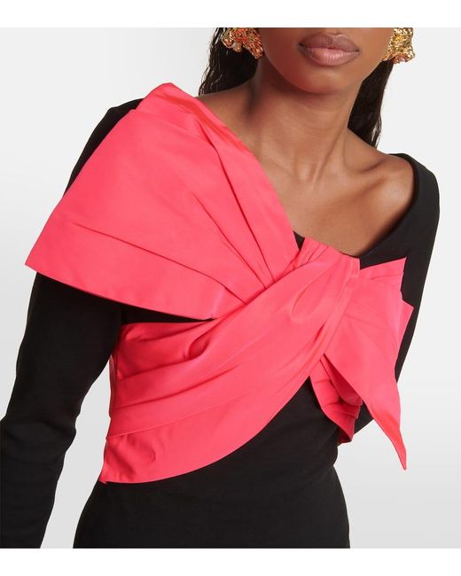 Top De Jersey Con Lazo Balmain de color Pink