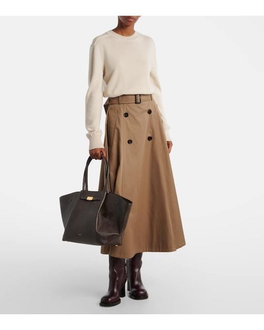 DeMellier London Black New York Leather Tote Bag