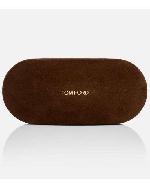 Tom Ford Brown Rosco Aviator Sunglasses