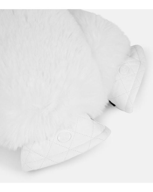 Goldbergh White Hill Leather Ski Mittens