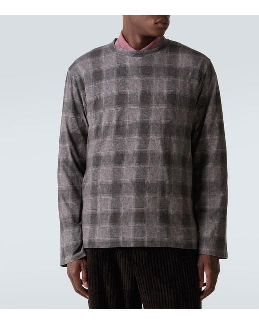 Our Legacy Longsleeve Box Aus Baumwoll-Jersey in Gray für Herren
