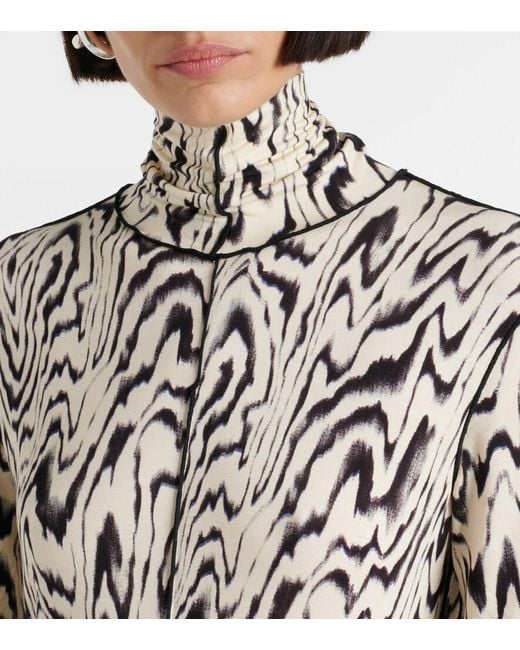 Proenza Schouler White Label Marion Printed Jersey Midi Dress